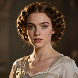madison beer : : young woman : : as princess leia by marvel : : by greg rutkowski, wlop, unreal engine : :