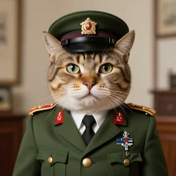 a cat as a 1 9 3 0's fascist dicatator