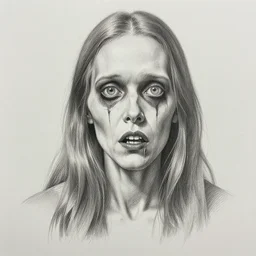 artwork in the style of john kenn mortensen, horror, creepy, pencil