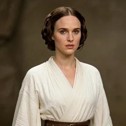 natalie portman as princess leia in star wars, by william bouguereau