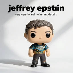 “ very very intricate photorealistic photo of jeffrey epstein funko pop on a white background, award - winning details ”