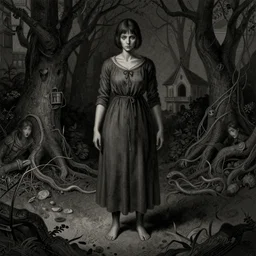 silent hill, illustration, beautifully detailed, smooth, dark atmosphere, by gustave dore