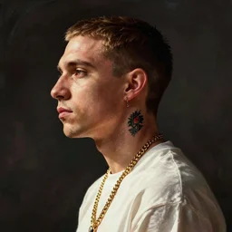 Sideview Portrait of Eminem Shepard Fairey