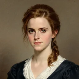 A portrait of Emma Watson. Colonial Era Painting.