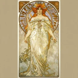 full body vampire princess portrait painted by alphonse mucha