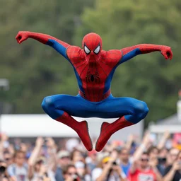 spiderman perfoming at woodstock
