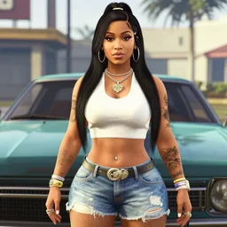 screenshot of Nicki Minaj in GTA V