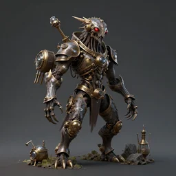 necromantic steampunk creature