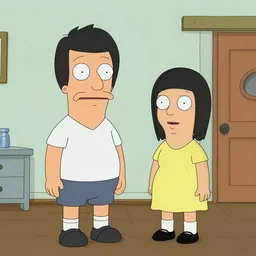 Bob\'s Burgers screenshot, but in the style of Rankin/Bass stop motion animations