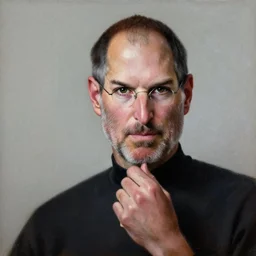 a beautiful painting steven paul jobs, by picasso realistic oil painting