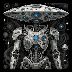 dream, bot, mothership, intricate masterpiece portrait art by dreambotmothership