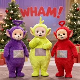 wham! last christmas music video with teletubbies