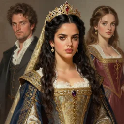 rosalia vila i tobella, rosalia, highly detailed, spanish princess, highly detailed, digital painting, trending on artstation, concept art, sharp focus, illustration, art by artgerm and greg rutkowski and magali villeneuve