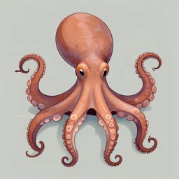 octopus wearing mittens