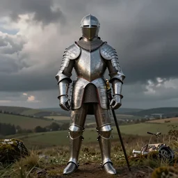 full plate suit of armour, inspired by Anglo-Saxon archaeological finds