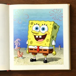 spongebob in the style of codex seraphinianus. illustrated book, surreal