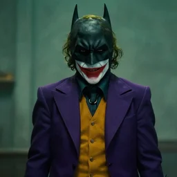 movie still of batman as the joker