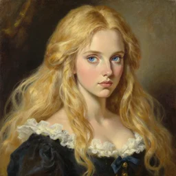 model baroque oil painting jessica alba ln illustration concept art lotr anime key visual portrait long flowing blonde hair blue eyes fine detail delicate features gapmoe kuudere trending pixiv by victo ngai fanbox by greg rutkowski makoto shinkai takashi takeuchi studio ghibli
