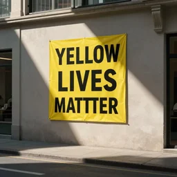 photo, yellow lives matter, street