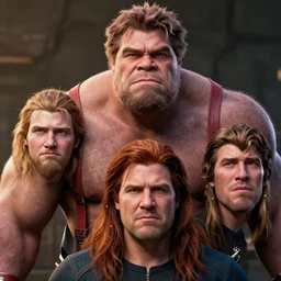 A badass photo of the real big chungus in a marvel movie, hyper detailed, award winning photography, perfect faces