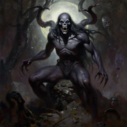 frank frazetta nightmare oil painting