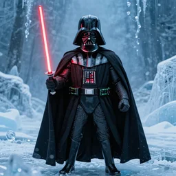 darth vader frozen under the ice