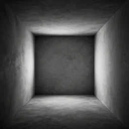 liminal cubic room black and white ultra realistic 4k strange