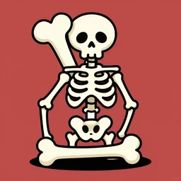 an illustration of a cartoon bone 🦴🦴🦴