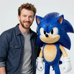 Chris evans meets Sonic the Hedgehog