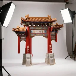 photo still of chinese moongate, 8 k, studio lighting bright ambient lighting key light, 8 5 mm f 1. 8
