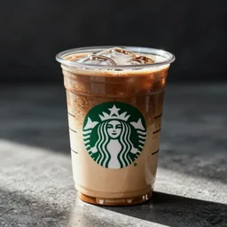 hd inherent symbolic detail of a streaming hot cup of starbucks coffee