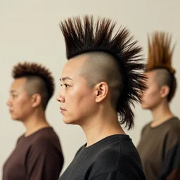 las meninas but everyone has a mohawk