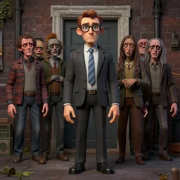 where's waldo, creepy people, lowbrow, matte painting, 3 - d highly detailed, in the style of richard corbin