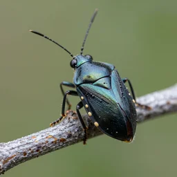 bug sitting on branch, bokeh, close up, super macro, hyper realistic, intricate detail