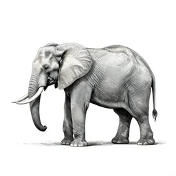 A cross section view of an elephant, diagram