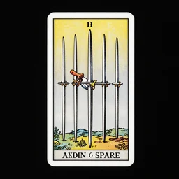 eight of swords tarot card by austin osman spare