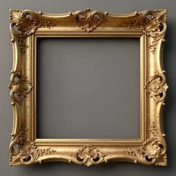 3 d octane render ultra photorealistic hyper detailed top view of a baroque picture frame