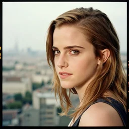 far view, emma watson, portrait, close up, kodak gold 2 0 0, 5 0 mm,