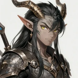 closeup upper body artwork of an elf minotaur character, incredibly detailed, D&D, anime key visual, Fate/Zero, Steins;Gate, finished concept art, cinematic filter, digital art by Makoto Shinkai and CLAMP, trending on Artstation