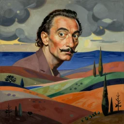 an ultra realistic hd dreamy painted surrealism landscape by dali by kandinsky