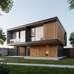 modern house in space