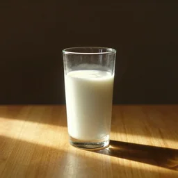 still life closeup of a glass of milk hit by a shaft of sunlight on the table early morning light art by anders zorn, wonderful masterpiece by greg rutkowski, beautiful cinematic light, american romanticism thomas lawrence, greg rutkowski rule of thirds, golden ratio global illumination caustics subsurface scattering