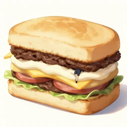 a giant smore sandwich, anthropomorphic, anime, with a human in its mouth, award - winning art