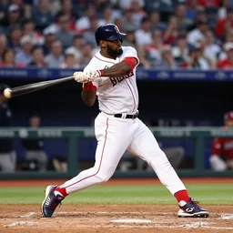 lebron james at bat playing baseball for the red sox