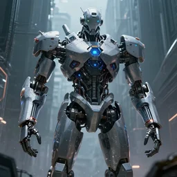 god as an cyberpunk futuristic giantic machine