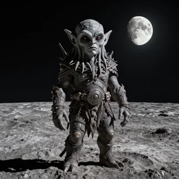cthulhu with face of 🤡 the lunar surface, moon,'high detail ', artstation, horizon, photorealistic, moviestill