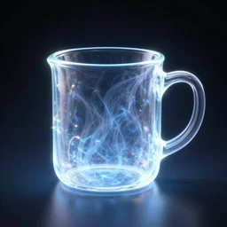 award-winning photo of a mug made from pure energy