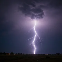 lightning during a thunder storm