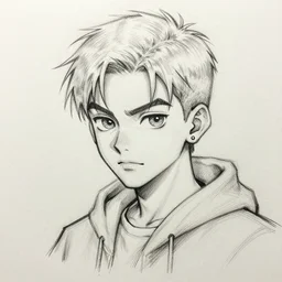 gigachad, highly detailed sketch, line art