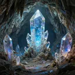 crystal cave fantasy concept art